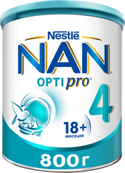 Молочко детское NAN 4 OptiPro, с 18 месяцев, 800г, детальное фото