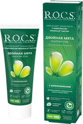 Зубная паста R.O.C.S. Двойная мята, 74г, детальное фото