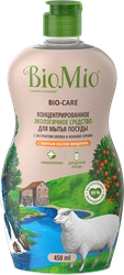Жидкое средство для мытья посуды, овощей и фруктов BIO MIO Bio–Care Мандарин, 450мл