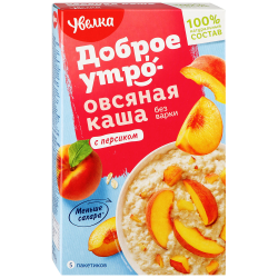 Каша овсяная УВЕЛКА с персиком, 200г, вид