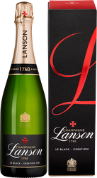 Вино игристое LANSON Le Black Шампань Креасьон белое брют, п/у, 0.75л, изображение
