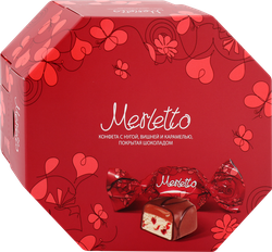 Конфеты MERLETTO Нуга вишня, карамель, 150г, картинка