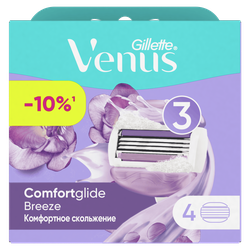 Кассеты сменные для бритья GILLETTE Venus Comfortglide Breeze, 4шт, вид