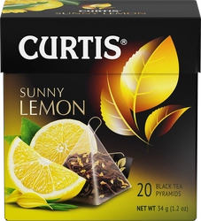 Чай черный CURTIS Sunny Lemon с ароматом цитрусовых, 20пак