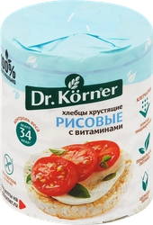 Хлебцы рисовые DR KORNER с витаминами, 100г