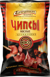 Чипсы мясные сыровяленые КФ ЕГОРЬЕВСКАЯ из говядины, 30г, крупный план