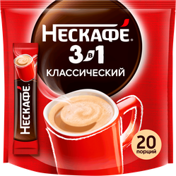 Напиток кофейный растворимый НЕСКАФЕ Классик 3в1, 14,5гх20шт, фотография