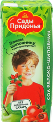 Сок САДЫ ПРИДОНЬЯ Яблоко, шиповник, с 6 месяцев, 200мл, картинка