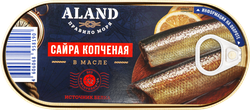 Сайра ALAND копченая в масле, 210г, крупный план