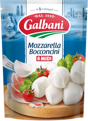 Сыр GALBANI Mozzarella Bocconcini 45%, без змж, вес сыра 200г, вес с рассолом 420г, детальное фото