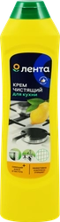 Крем для чистки плит и кухни ЛЕНТА Лимон, 500мл