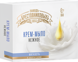 Крем-мыло туалетное ЗАВОД БРАТЬЕВ КРЕСТОВНИКОВЫХ Нежное, 120г, изображение