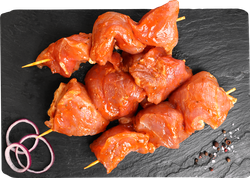 Шашлык из свиного окорока в маринаде Грузинский ЛЕНТА FRESH, весовой, вид