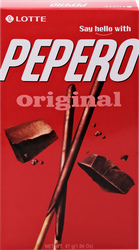 Соломка LOTTE Pepero Original в шоколаде, 47г, вид