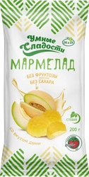 Мармелад безглютеновый УМНЫЕ СЛАДОСТИ со вкусом лимона, без сахара, 200г