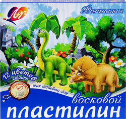 Пластилин восковой ЛУЧ Фантазия, 12 цветов Арт. 25С1523-08, изображение