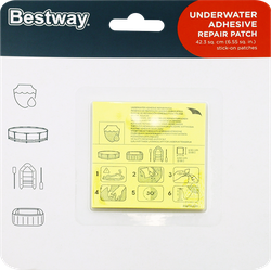 Набор для ремонта надувных изделий BESTWAY заплатки, Арт. 62091, 10шт, детальное фото