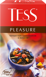 Чай черный TESS Pleasure с ароматом тропических фруктов и растительными компонентами байховый, листовой, 200г, картинка