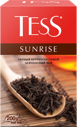 Чай черный TESS Санрайз байховый цейлонский, листовой, 200г, фотография