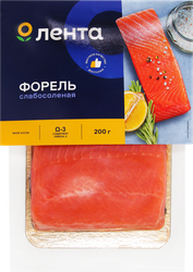Форель слабосоленая ЛЕНТА филе-кусок, 200г, фотография