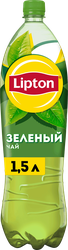 Напиток LIPTON Холодный зеленый чай негазированный, 1.5л, крупный план