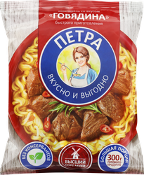 Вермишель ПЕТРА со вкусом говядины, 50г, крупный план