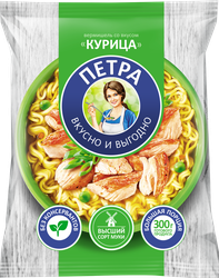 Вермишель ПЕТРА со вкусом курицы, 50г, вид