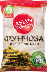 Вермишель ASIANFUSION Фунчоза с зелеными бобами, 150г, крупный план