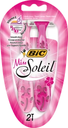 Бритвы одноразовая женская BIC Miss Soleil 3 лезвия с увлажняющей полоской, 2шт