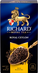 Чай черный RICHARD Royal Ceylon Цейлонский байховый, 25пак, крупный план