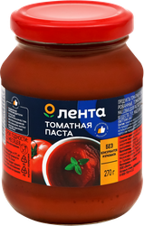 Паста томатная ЛЕНТА 25%, 270г, вид