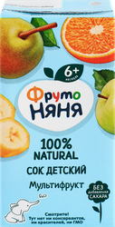 Сок ФРУТОНЯНЯ Мультифрукт, с 6 месяцев, 200мл, вид