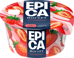 Йогурт EPICA с клубникой 4,8%, без змж, 130г, детальное фото