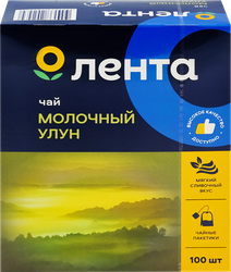 Чай зеленый ЛЕНТА Молочный улун китайский байховый, 100пак, крупный план