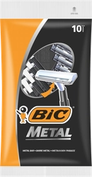 Бритва одноразовая мужская BIC Metal 1 лезвие, защитная металлическая полоска, 10шт