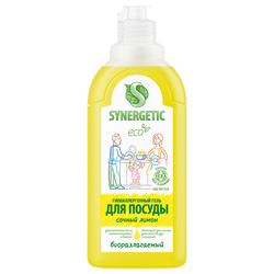 Средство для мытья посуды SYNERGETIC Лимон, 500мл, фотография