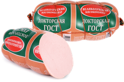 Колбаса вареная МК ВЕЛИКОЛУКСКИЙ Докторская ГОСТ в обвязке, 500г, детальное фото