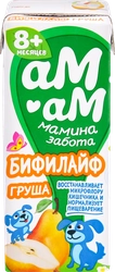 Биопродукт кисломолочный для детей АМ-АМ МАМИНА ЗАБОТА Бифилайф Груша 2,5%, с 8 месяцев, без змж, 210г