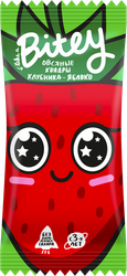 Батончик фруктово-овсяный TAKE A BITEY Квадры Клубника, яблоко, 30г, детальное фото