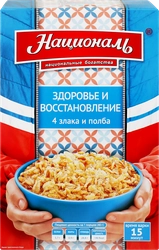 Хлопья злаковые НАЦИОНАЛЬ Здоровье и восстановление, с полбой, 6х40г