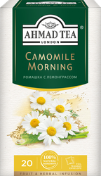 Чай травяной AHMAD TEA Camomile Morning с ромашкой и лимонным сорго, 20пак, картинка