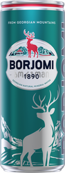 Вода минеральная BORJOMI, железная банка, 0.33л, фотография