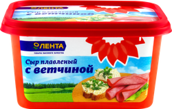 Сыр плавленый ЛЕНТА с ветчиной 50%, без змж, 400г, фотография
