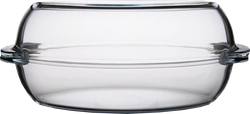 Утятница PASABAHCE Borcam с крышкой, жаропрочное стекло, 6л Арт. 59072GB