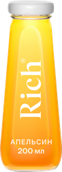 Сок RICH Апельсиновый, 0.2л, крупный план