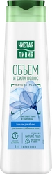 Бальзам-ополаскиватель для тонких и ослабленных волос ЧИСТАЯ ЛИНИЯ Объем и сила Лен и пшеница, 380мл