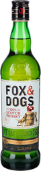 Виски FOX & DOGS купажированный, 40%, 0.5л, картинка