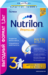 Молочко детское NUTRILON Premium 3, с 12 месяцев, 2х600г, картинка