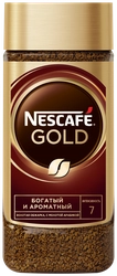 Кофе растворимый с добавлением молотого NESCAFE Gold натуральный сублимированный, ст/б, 190г