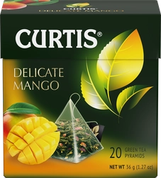 Чай зеленый CURTIS Нежный манго, 20пир